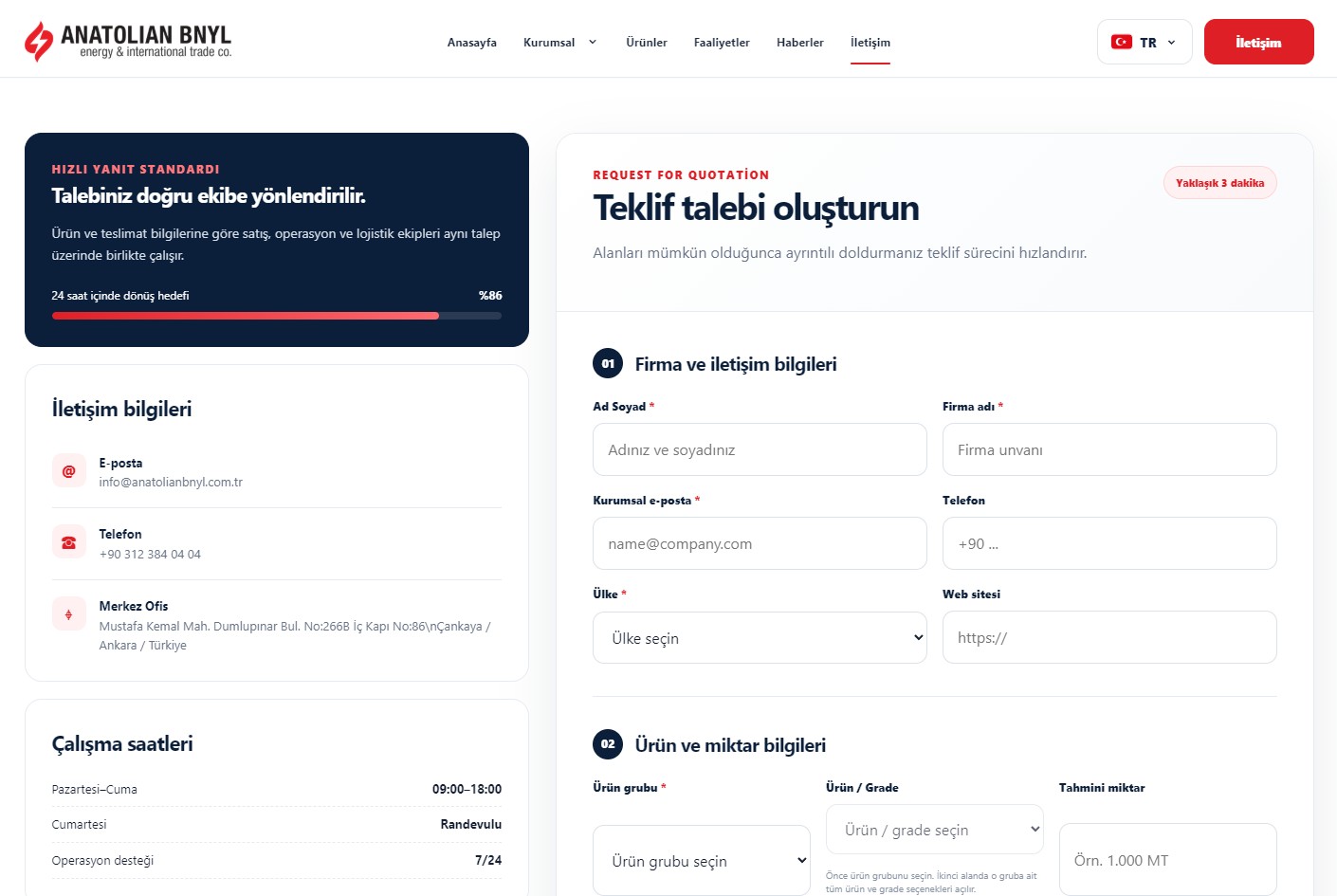 RFQ workflow